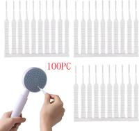 100pcs Shower Head Cleaning Brushes, Multipurpose Shower Head Cleaner Tool Gap Hole Anti-Clogging Cleaning Brush Crevice Tiny...