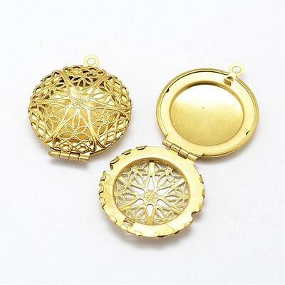 Brass Locket Pendants