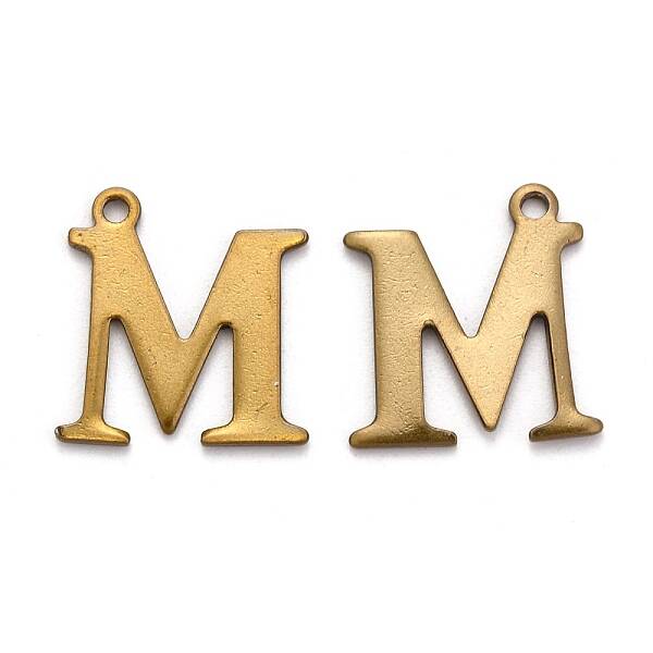 304 Stainless Steel Alphabet Charms