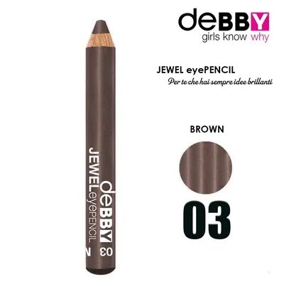 Debby Jewel Eye Pencil 03 Brown Metal