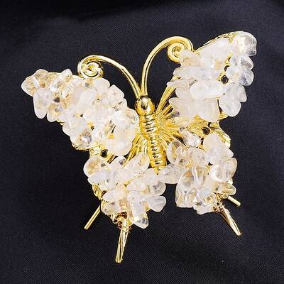 Raw Natural Quartz Crystal Chip Mineral Specimen Display Decorations