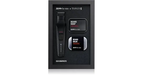 Zew For Men Remington G10 Graphite Shaving Kit for Beard and Body