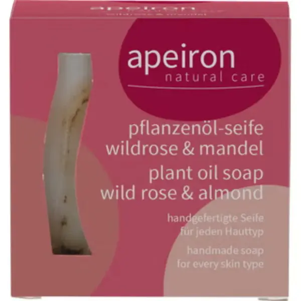 Apeiron Wild Rose and Almond Oil Vegetable Soap 100 g