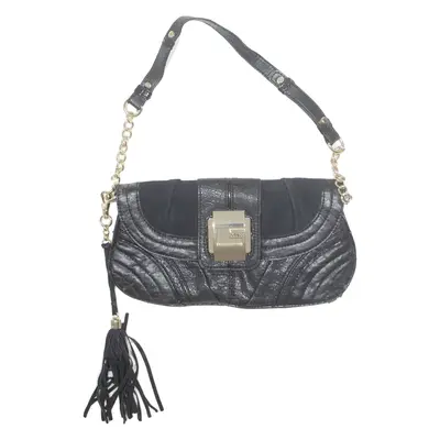 GUESS Womens Shoulder Bag Black Leather