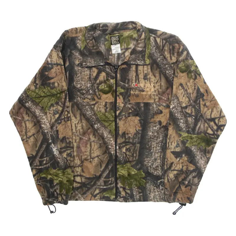 BIG BULL Realtree Mens Fleece Jacket Brown L