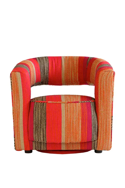 Multi-colored Sculptural Swivel Chair | Andrew Martin Madison