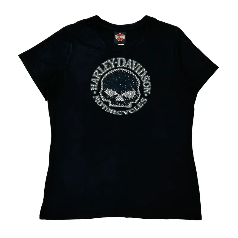 Benson Harley Davidson Graphic T-Shirt - XL Black Cotton Blend
