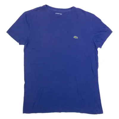 LACOSTE Mens T-Shirt Blue S