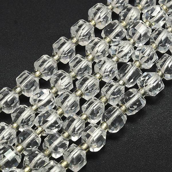 Synthetic Quartz Crystal Beads Strand