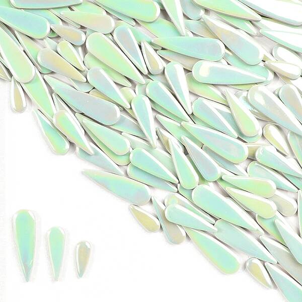 3 Styles Teardrop Shape Porcelain Mosaic Tiles