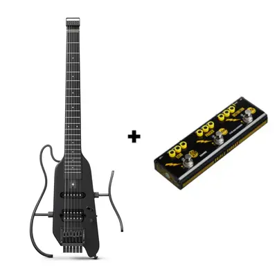 Donner HUSH™ X Electric Guitar - Black / Guitar+ Triple Threat