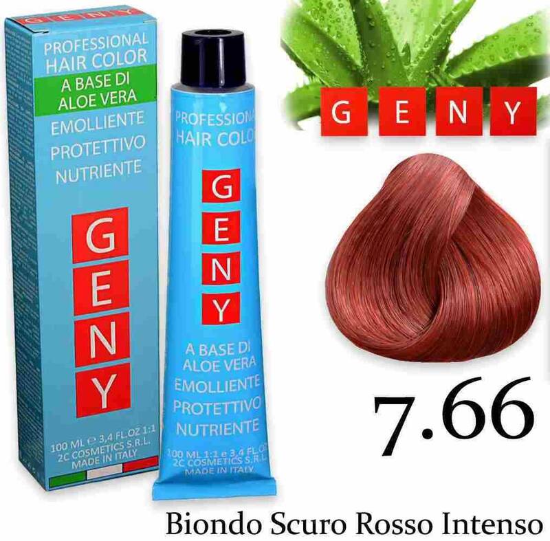Geny Professional Tintura 100 Ml Biondo Rosso Intenso 7.66