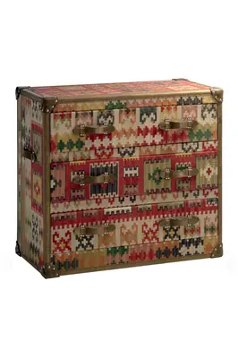 Kilim Upholstered Chest of Drawers | Andrew Martin Howard