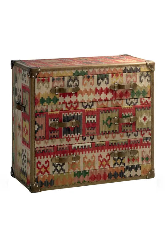 Kilim Upholstered Chest of Drawers | Andrew Martin Howard
