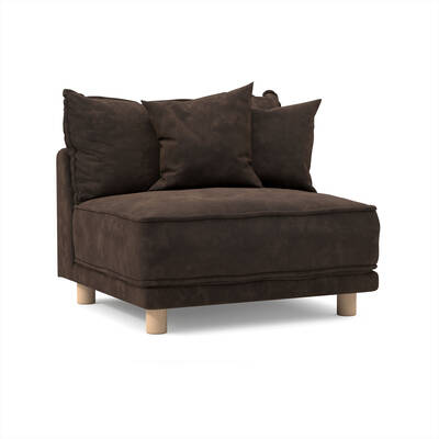 Oslo Sectional Armless Piece (Sable)