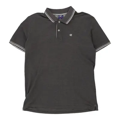 Champion Polo Shirt - Medium Grey Cotton