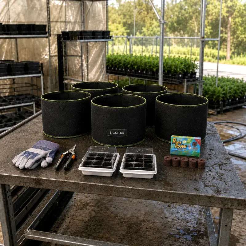 5-Gallon Pots and Growing Support Items