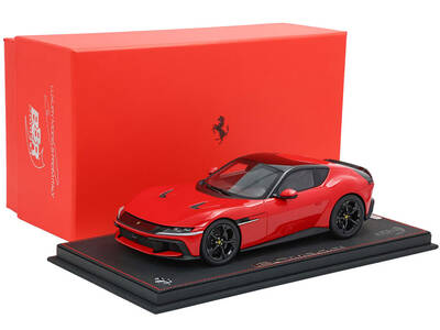 Ferrari 12Cilindri Rosso Corsa Red with Black Top with DISPLAY CASE Limited Edition to 200 pieces Worldwide 1/18 Model Car by...