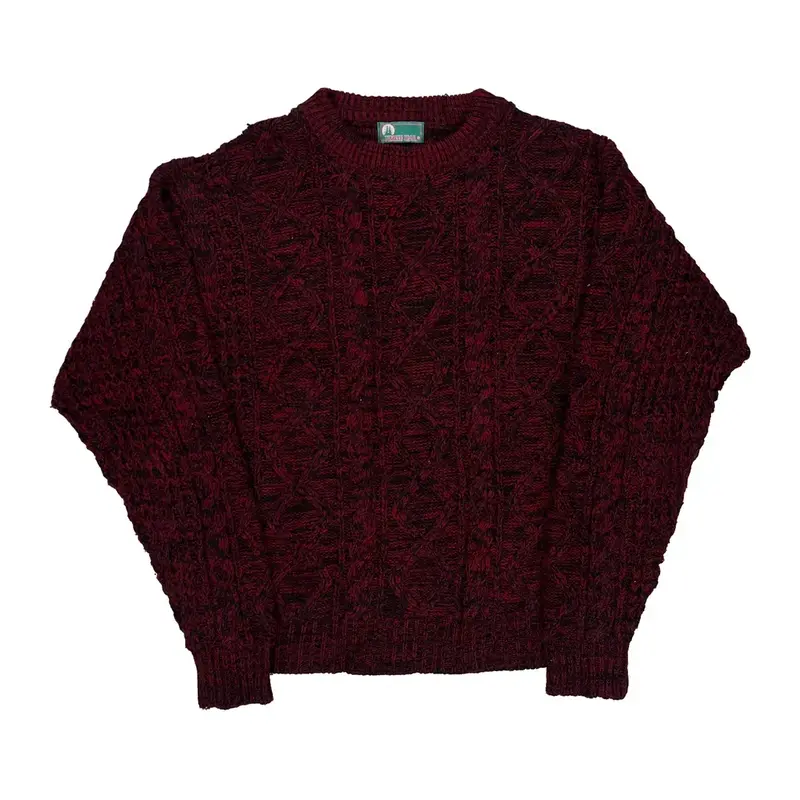 Timber Trail Jumper - 2XL Burgundy Wool Blend