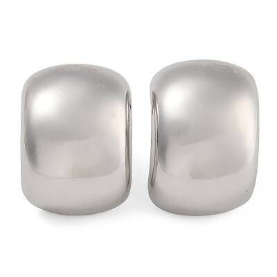 Brass Rectangle Stud Earrings