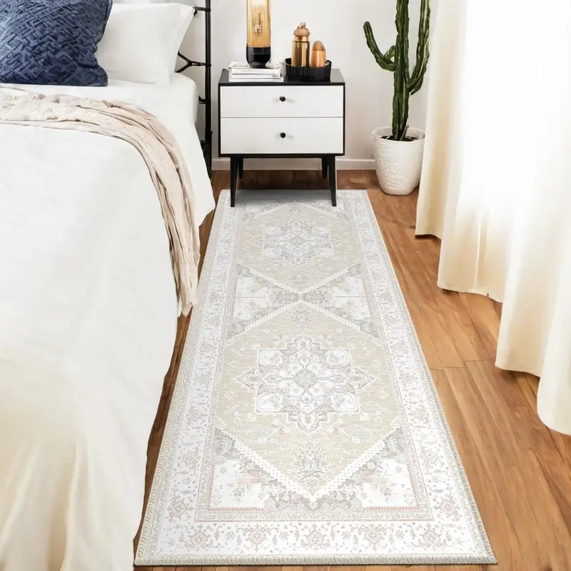BESTSWEETIE Hallway Runner Rug, Lightweight Mat, Machine Washable Rug Moroccan Rugs Water Repellent Rug for Entryway, Living ...