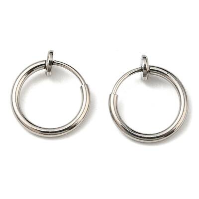 Non-Tarnish 304 Stainless Steel Clip-on Earrings
