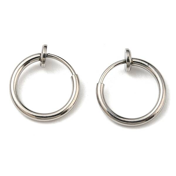 Non-Tarnish 304 Stainless Steel Clip-on Earrings