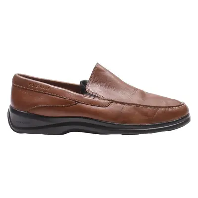 COLE HAAN Loafer Shoes Brown Leather Mens UK 11.5