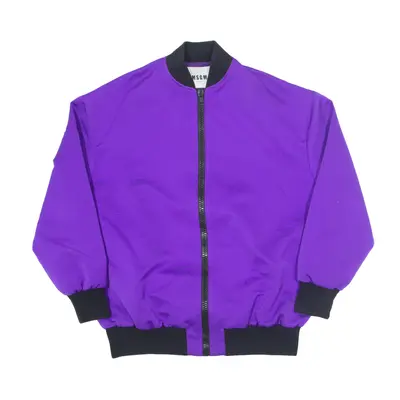 MSGM Milano Lobster Bomber Jacket Purple Mens XL