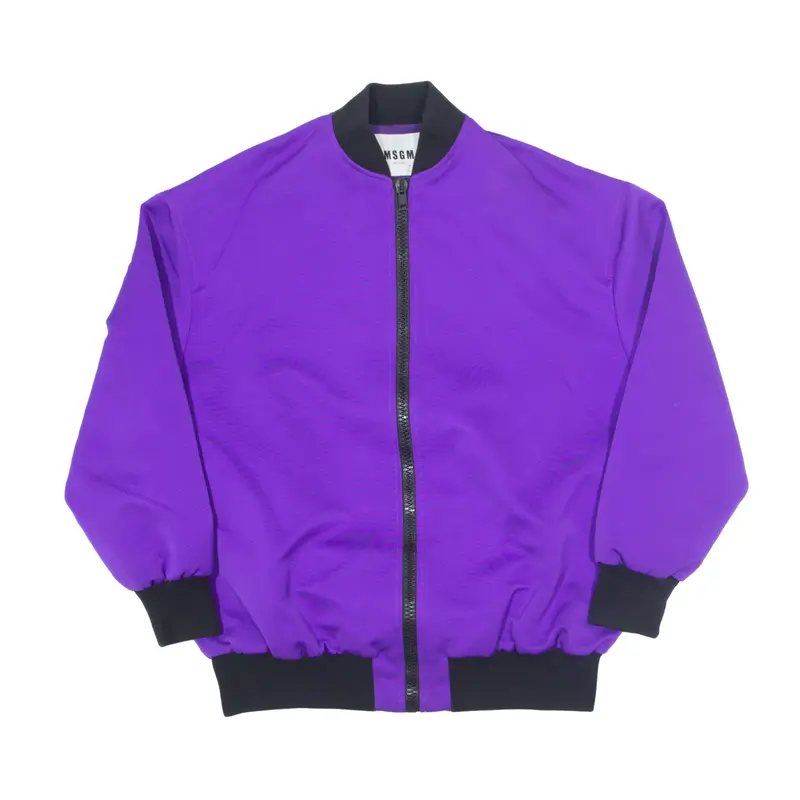 MSGM Milano Lobster Bomber Jacket Purple Mens XL