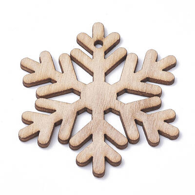 Undyed Wooden Big Pendants
