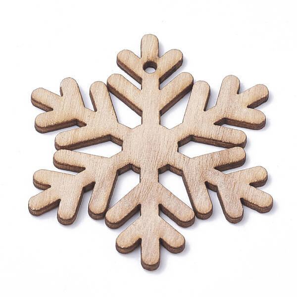 Undyed Wooden Big Pendants