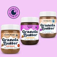 Best Sellers Granola Butter Bundle - Cookie Dough, Brownie Batter & Birthday Cake - The first ever Oat-Spread - Nut Free, Glu...