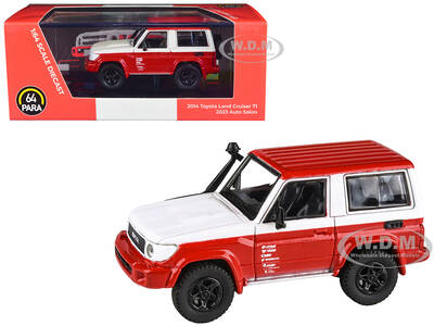 2014 Toyota Land Cruiser 71 SWB (Short Wheel Base) Red and White \