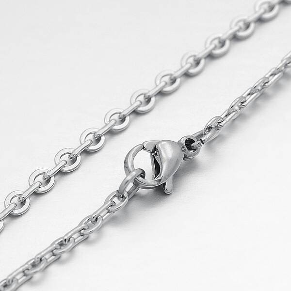 Tarnish Resistant 304 Stainless Steel Rolo Chain Necklaces