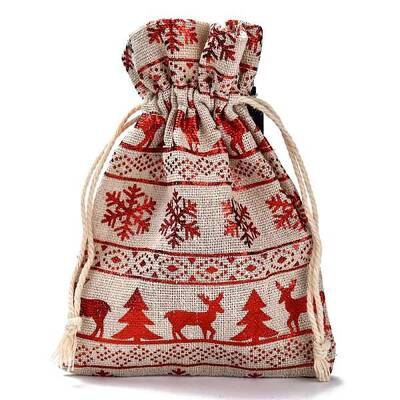 Cotton Gift Packing Pouches Drawstring Bags