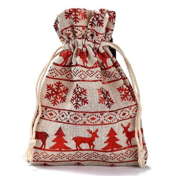 Cotton Gift Packing Pouches Drawstring Bags