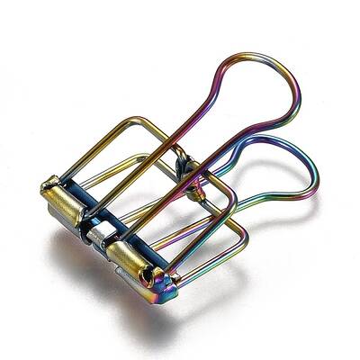 Metal Skeleton Frame Hollow Wire Binder Clips