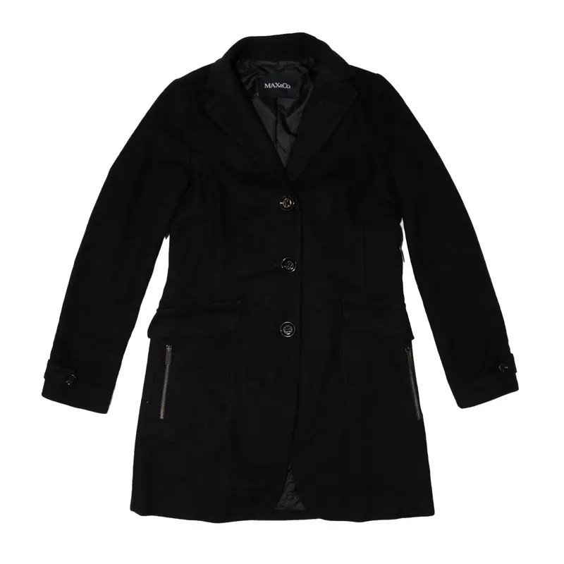 MAX & CO Jacket Black Womens UK 8