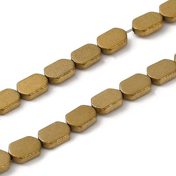 Electroplated Synthetic Non-Magnetic Hematite Beads Strands