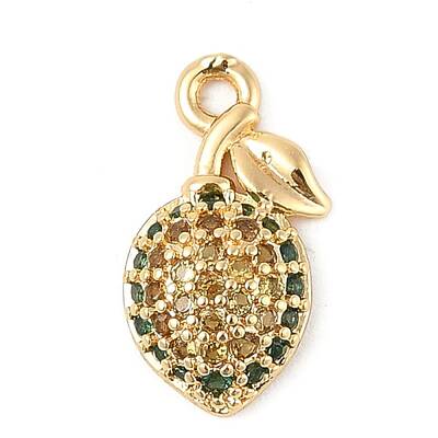 Brass Micro Pave Cubic Zirconia Pendants