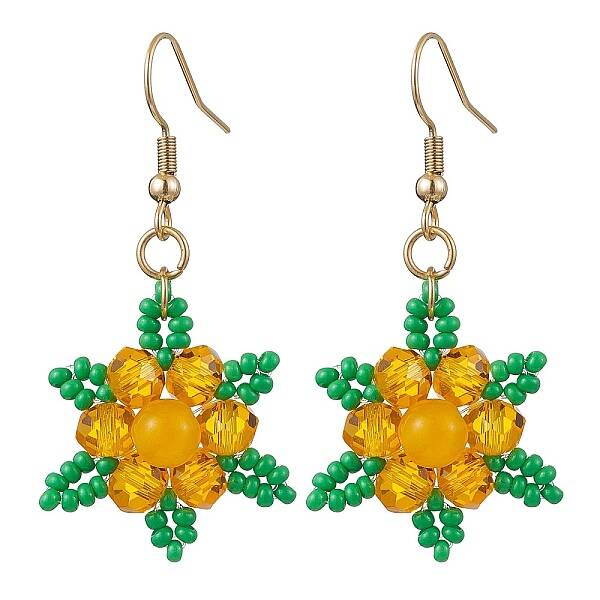 Natural Malaysia Jade Dangle Earrings