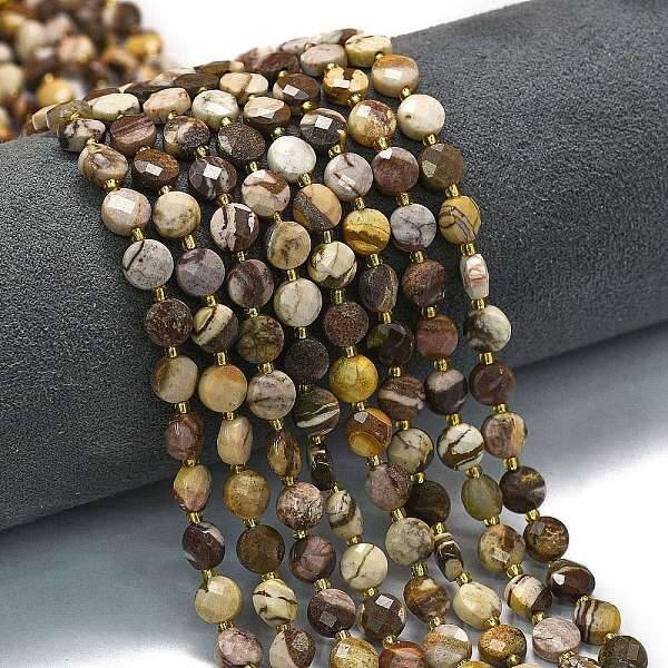 Natural Zebra Jasper Beads Strands