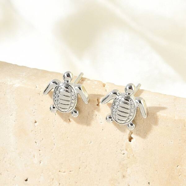Brass Stud Earrings