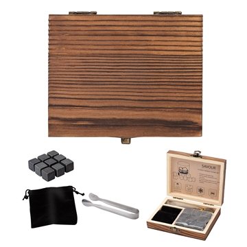 13 Custom Savour 11-Piece Whiskey Stone Set - Basalt & FDA ...