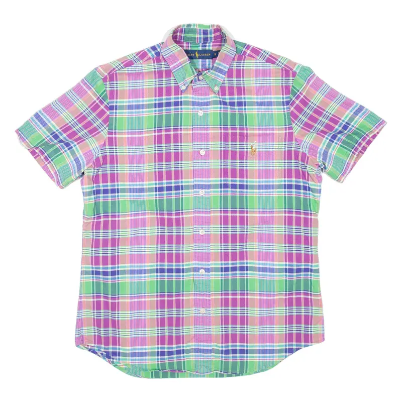 RALPH LAUREN Mens Shirt Pink Check S