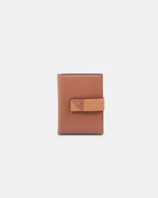 Two-Tone Flap Wallet | Color: Caramel x Tan