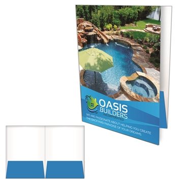 100 Customized 2 Pocket Folder - High Gloss & Expandable