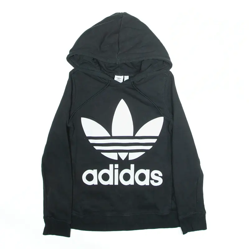 ADIDAS Black Pullover Hoodie Womens S