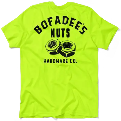 Bofadee's - Safety Yellow Pocket T-Shirt